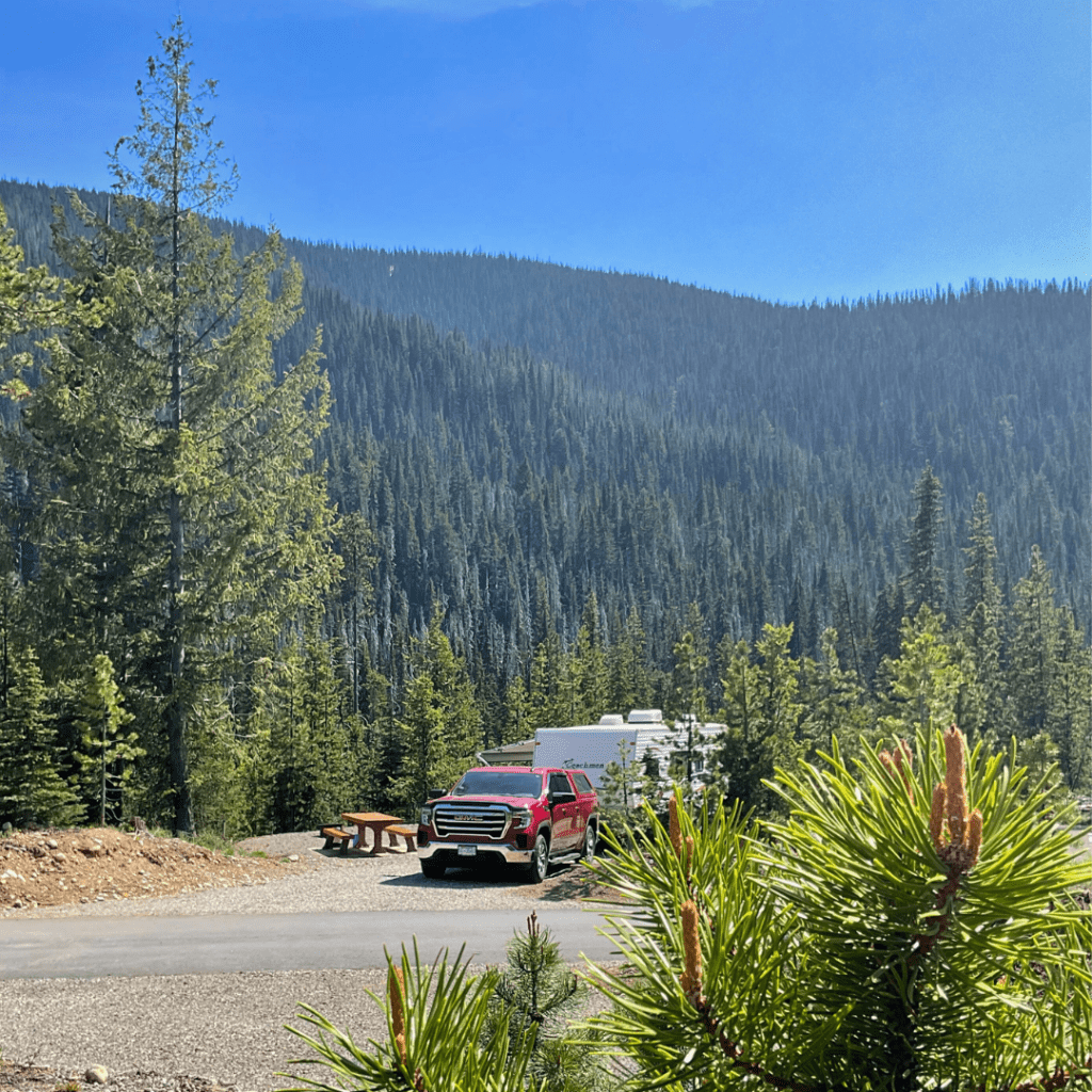 RV Camper at Skyview campground